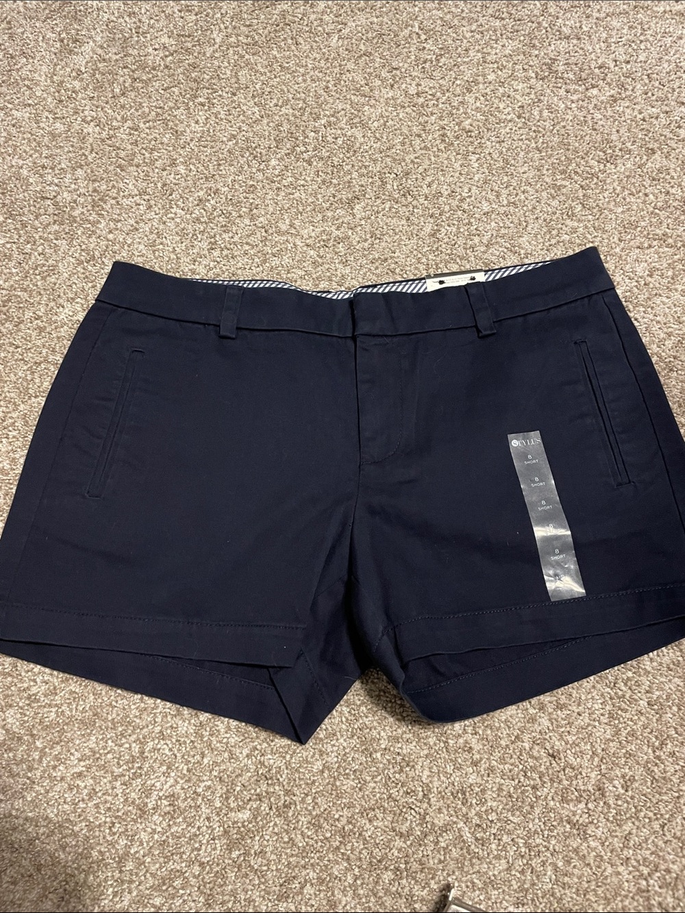 STYLUS Navy Women's Bermuda Shorts